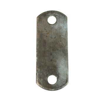1-1/2 X 3-7/8" OVAL WELDING TAB,THICKNESS: 9GA, 2 HOLES