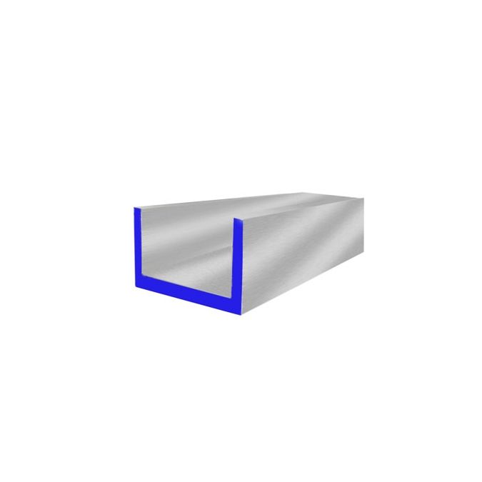 6063 Aluminum Channel - 3/4 Inch X 1/2 Inch X 1/8 Inch