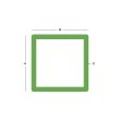 Stainless Steel Square Tube 304 Grit (180) - 1" X 0.065